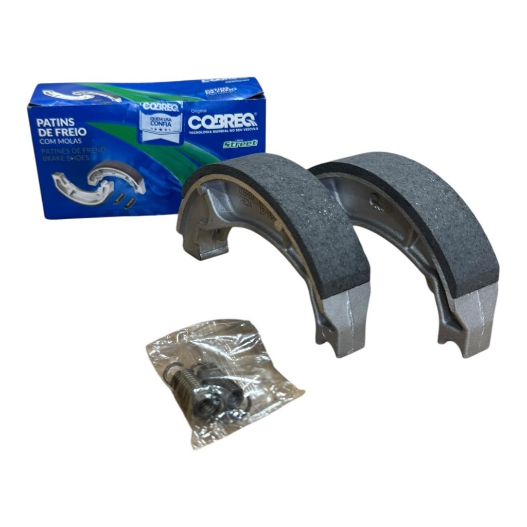 Patins de Freio Com Molas Cobreq Lonas de Freio Biz 2025 Titan 125 Fan Start 150 Cargo 160