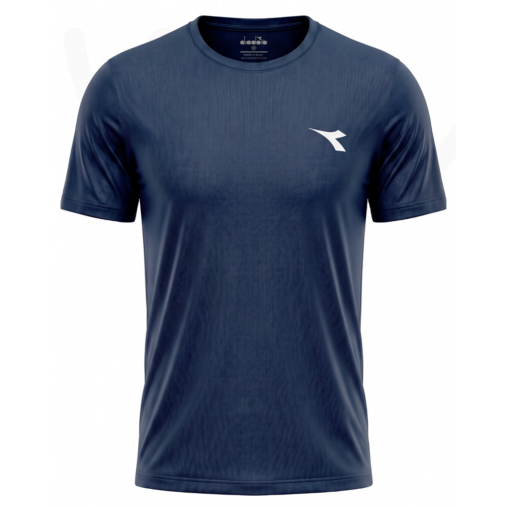 Camiseta Masculina Plus Size Diadora Original Casual Manga Curta Academia