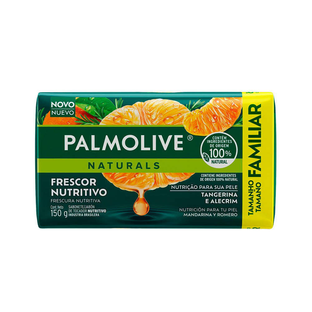 Sabonete em Barra Palmolive Naturals Frescor Nutritivo Tangerina e Alecrim 150g