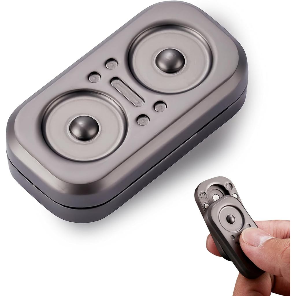 Slider de Metal para Fidget, Brinquedos Fidget EDC para Adultos, Brinquedo de Girar com os Dedos Silencioso e Flutuante,