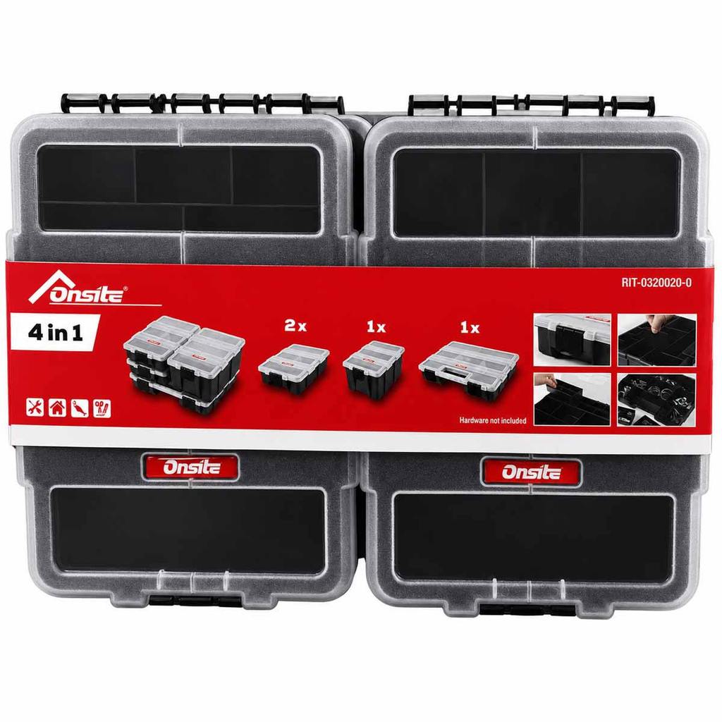 Conjunto de Organizadores Plásticos 4 em 1 (O320020) - Onsite