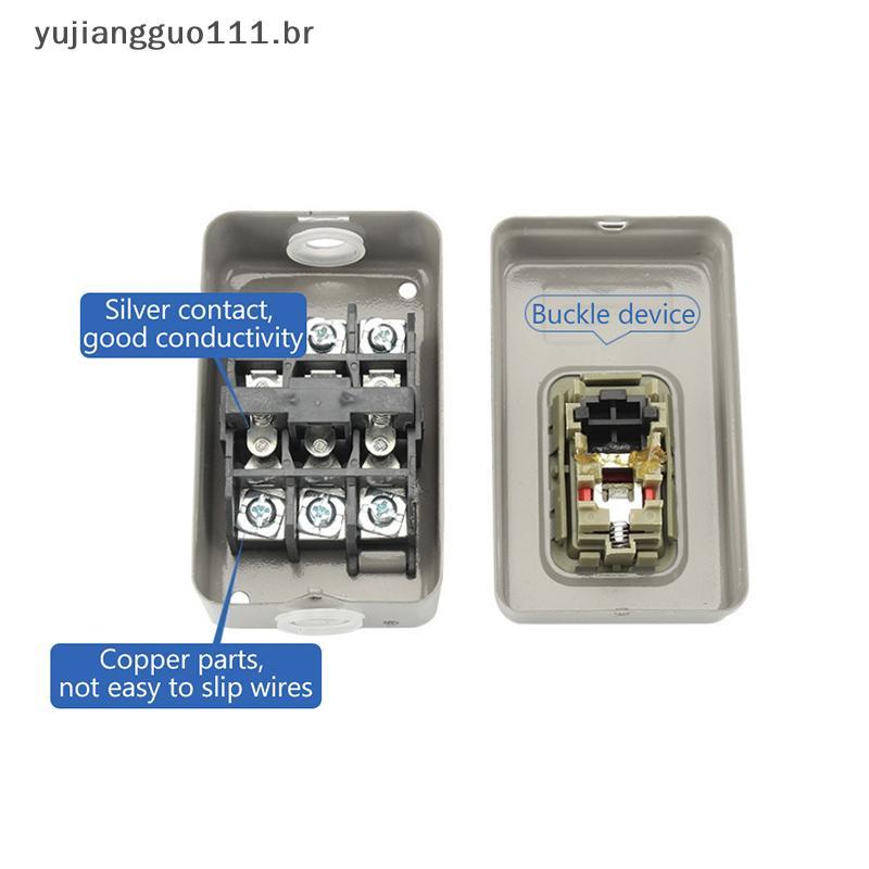 # Novo Interruptor De Botão Iniciar AC380V Trifásico BS211B BS216B BS230B Parada De Partida De Controle Do Motor .