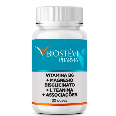 Composto Menopausa | Vitamina B6 + Magnésio Bisglicinato + L Teanina 30 Doses