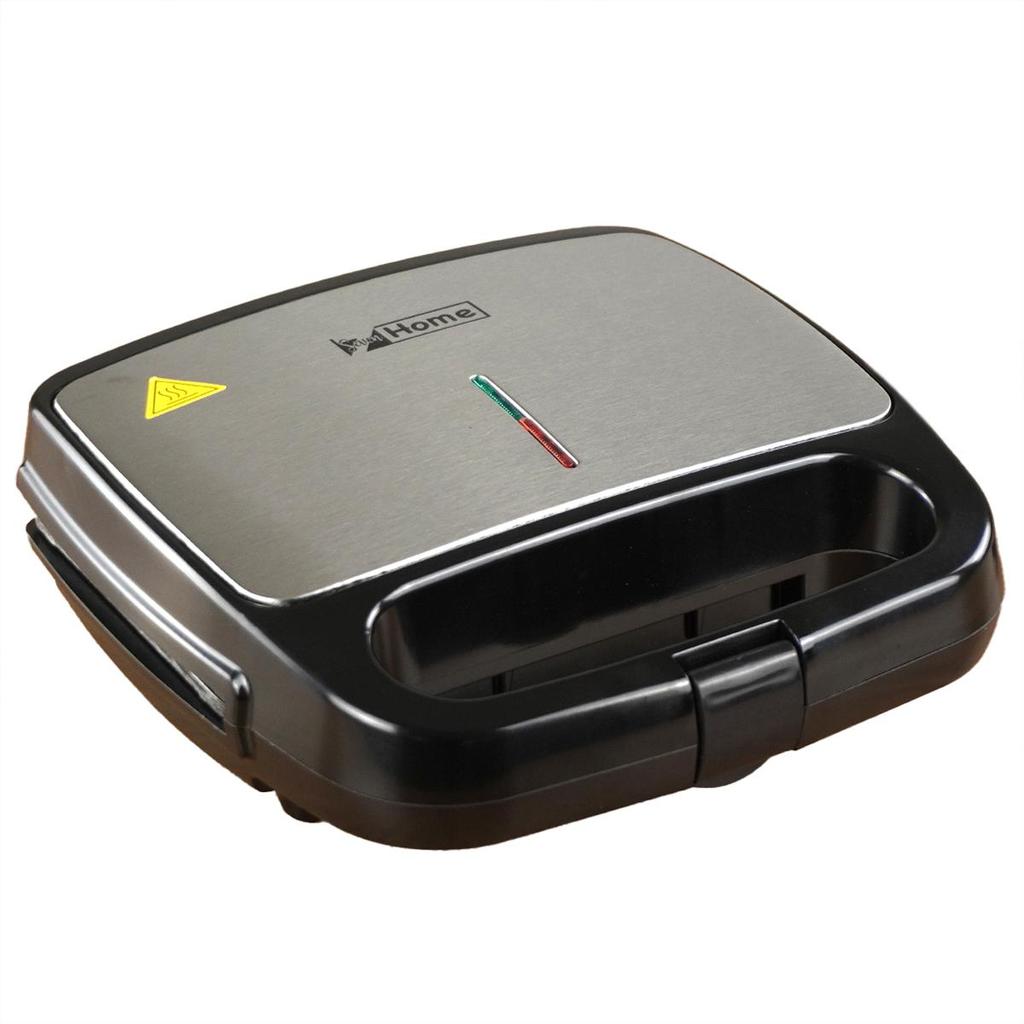 Sanduicheira Grill Antiaderente Inox 2 em 1 750W SAN005 - Seven Home