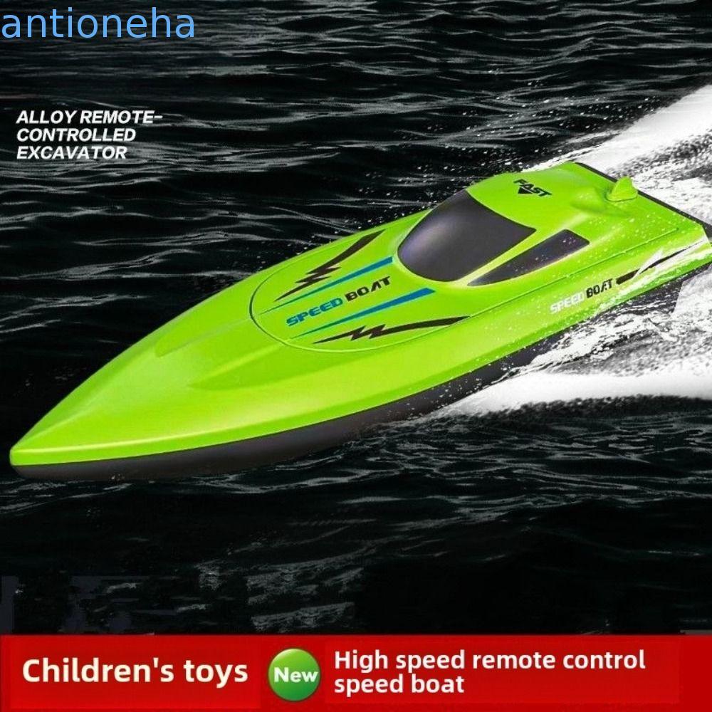Barco De Controle Remoto ANTIONEHA , Barcos RC De Corrida De Longa Duração De Alta Velocidade , Brinquedo De Lancha Elét