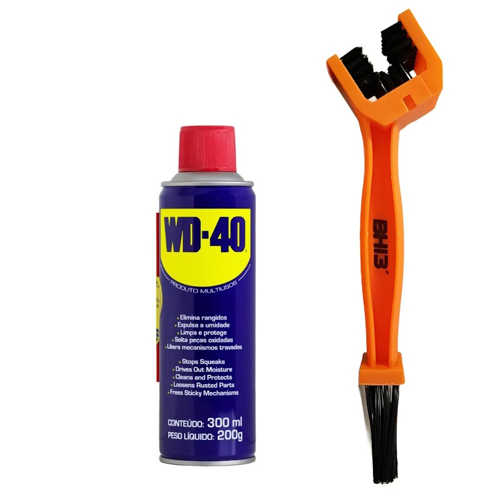 KIT LIMPEZA WD-40 300ML + ESCOVA