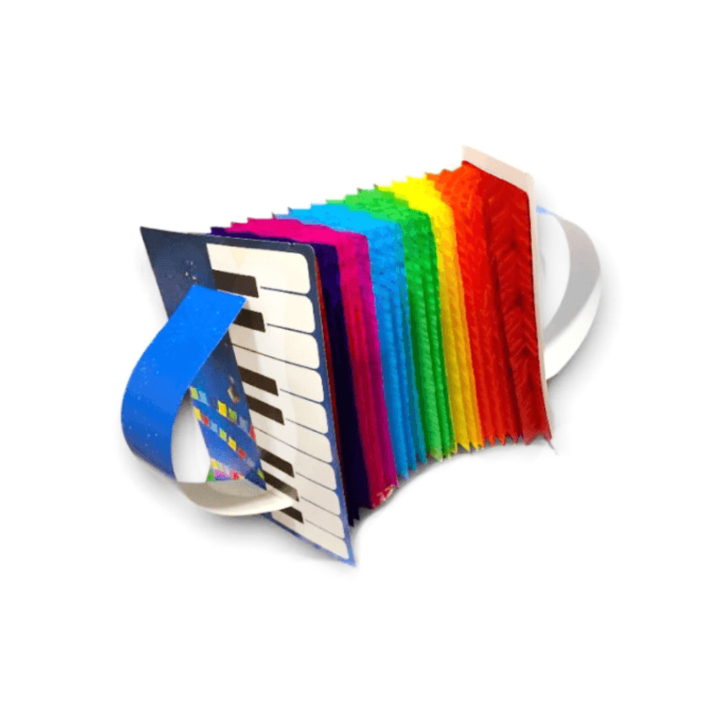 Mini Acordeon Sanfona de Papel Festa Junina 10cmx14cm