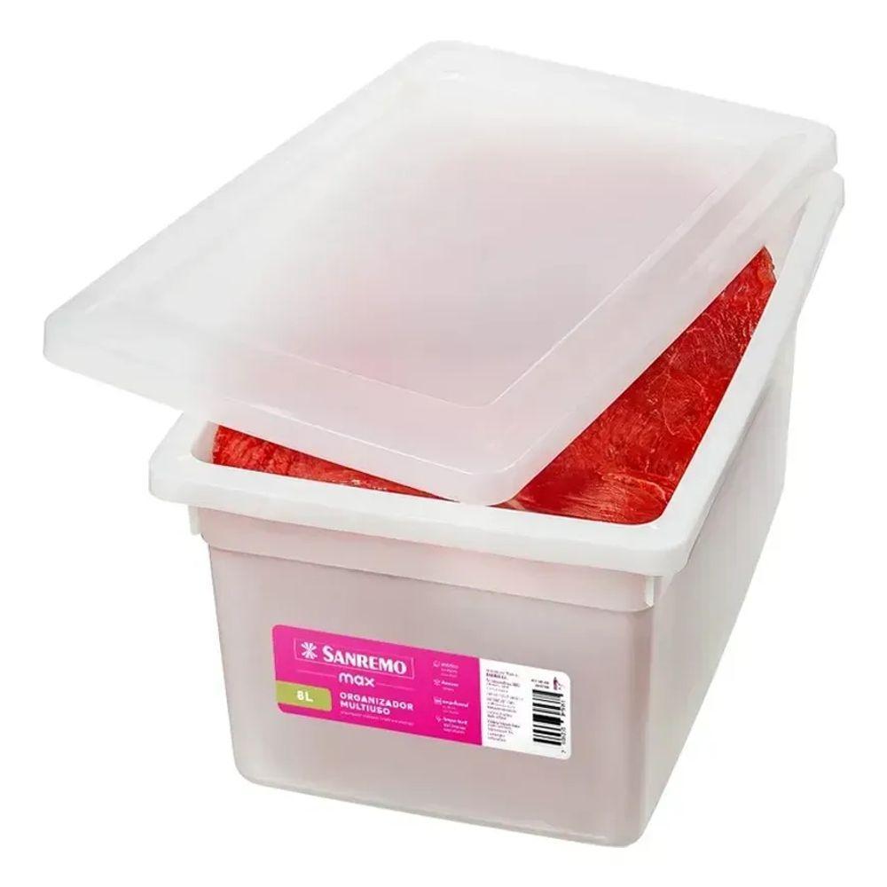 Caixa Organizadora Multiuso 8l Max Sanremo Sr2508