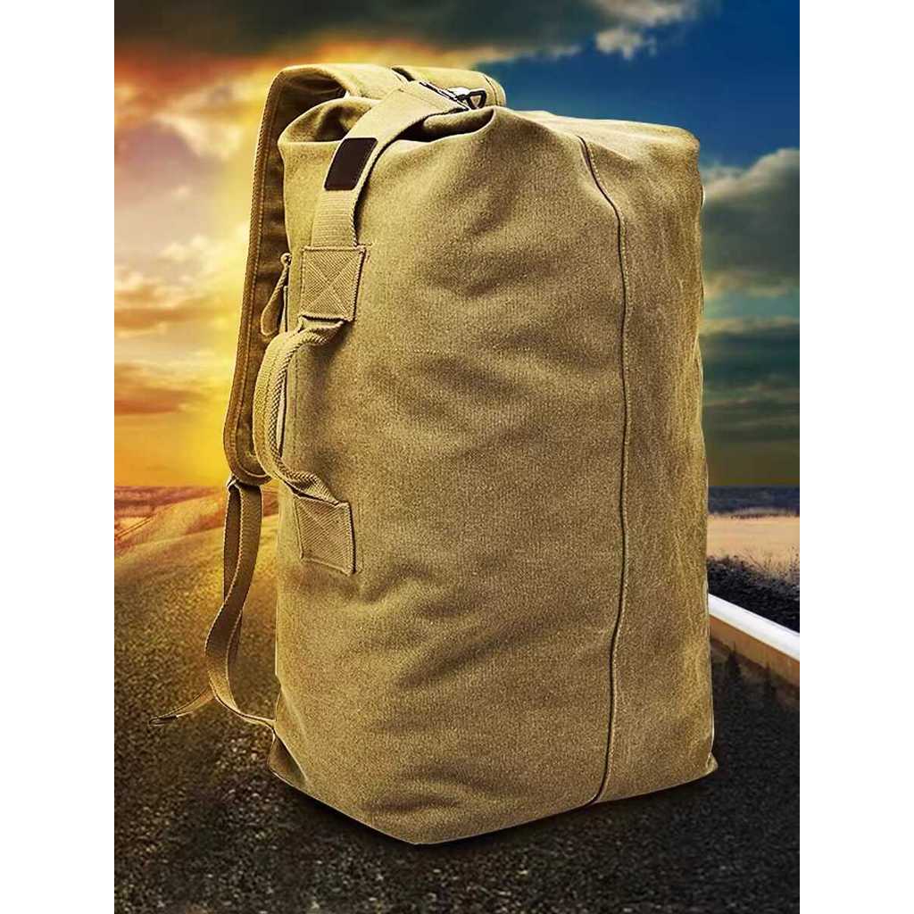 Mochila masculina mochila saco de lona grande capacidade balde saco ao ar livre montanhismo saco de viagem esportes Mult