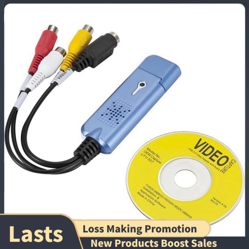 Placa De Captura De Vídeo USB 2.0 VCR TV Para Conversor De DVD PC 7 8 10 Acessórios De Peças Sobressalentes