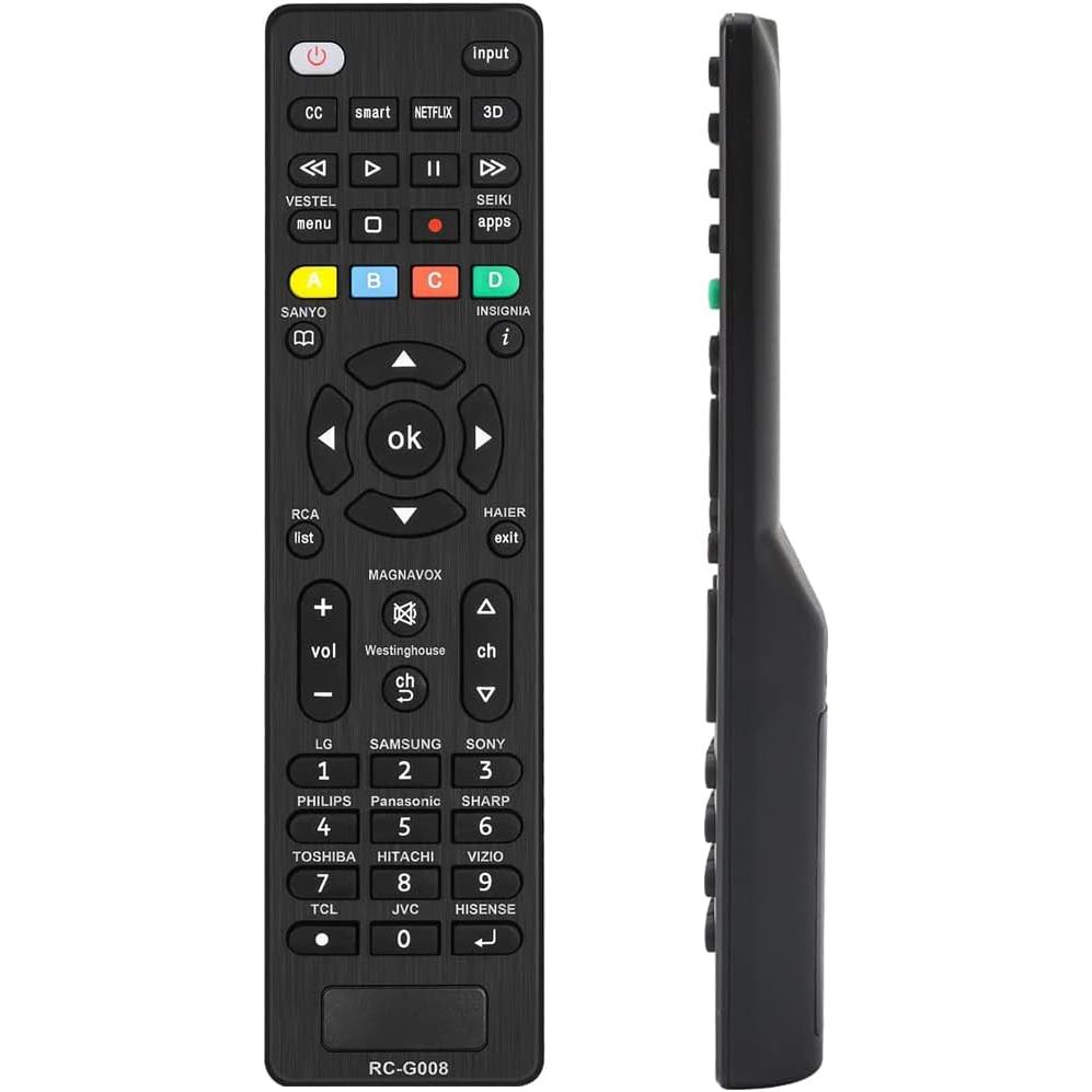 Controle Remoto Universal para TV Samsung, RCA, JVC, Magnavox, TCL, Philips, Sony, Panasonic, Toshiba, Hitachi, Vizio, H