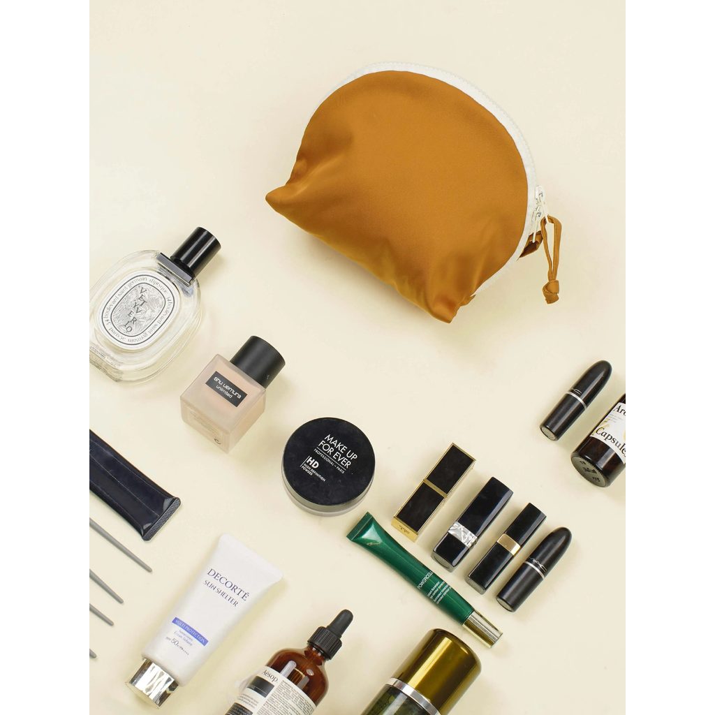 Qigu | Hill Bag Nova bolsa cosmética portátil à prova d'água Shell Bolsa de armazenamento de viagem Premium de grande ca