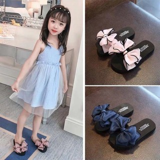 Crianças chinelos meninas verão antiderrapante interior princesa bonito arco ao ar livre Wear praia beira-mar moda pai-f