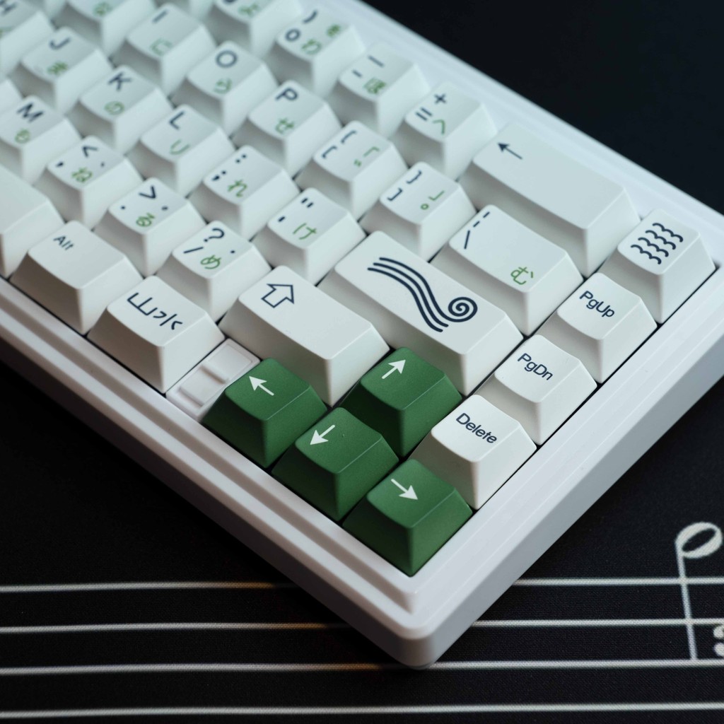 Mountainscape tema PBT Original fábrica altura Keycap cinco lados sublimação conjunto completo teclado mecânico personal