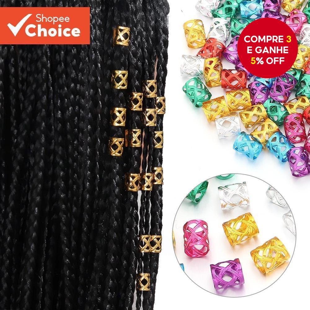 50 Peças De Grampos De Cabelo Com Punhos De Trança Ajustáveis Miçangas-Novos Acessórios Para Mulheres E Meninas
