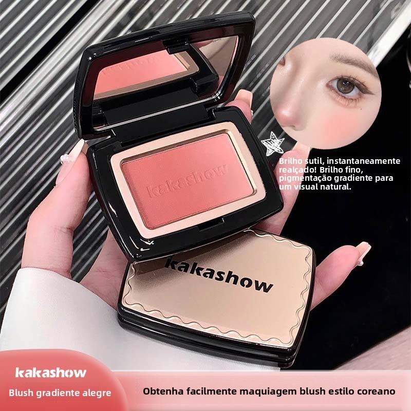 Delicado gradiente delicado maquiagem atmosfera piscando cor coreano beleza Rouge cor Natural desenvolvimento Blush