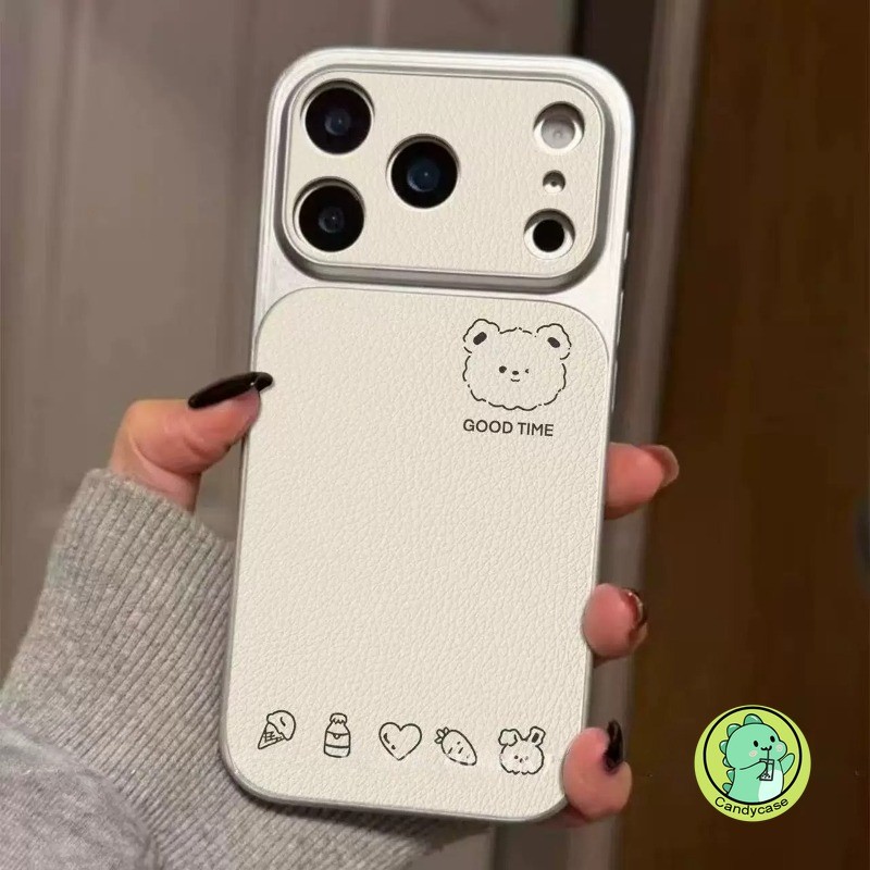 Capa De Urso Fofo Para Samsung Galaxy A17 M17 F17 A16 A15 M15 F15 A14 A13 M13 A12 F12 M12 A11 A10 A10S M10S 5G 4G Couro 