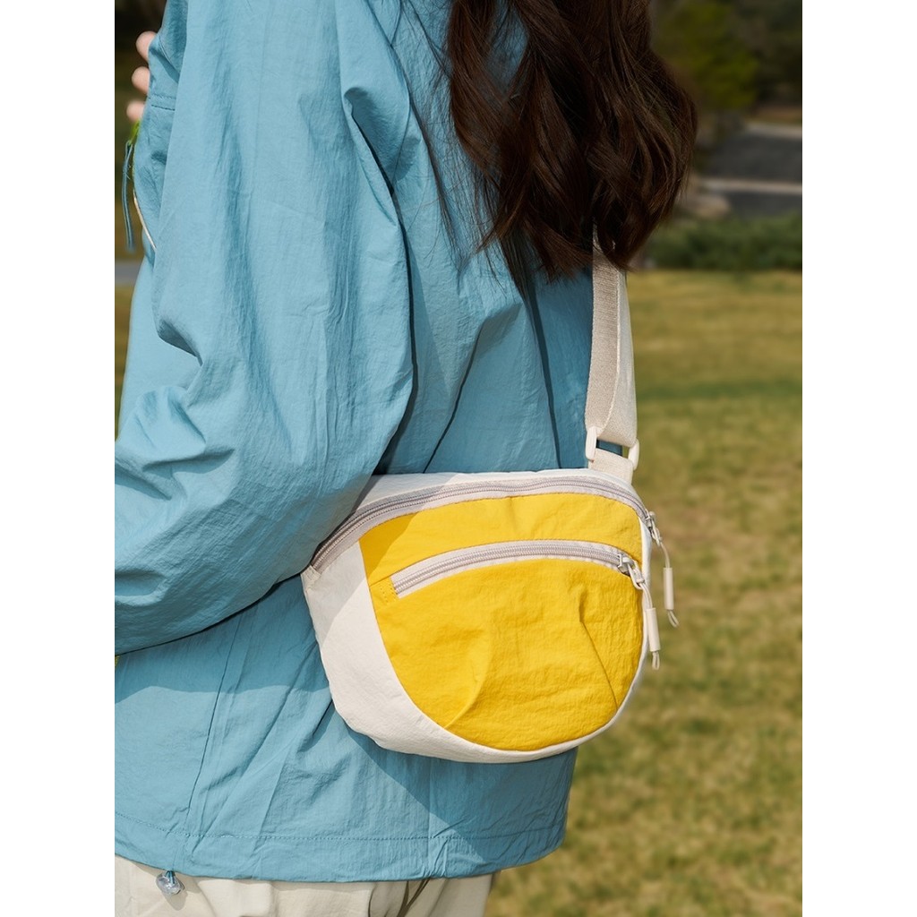 Dopamina contraste cor mensageiro saco feminino leve lazer esportes bolsa de ombro ao ar livre portátil do telefone móve