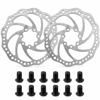 Par Disco Rotor De 160mm Para Freio A Disco GTS Com 6 Parafusos Para Bicicleta Aro 26 - 29