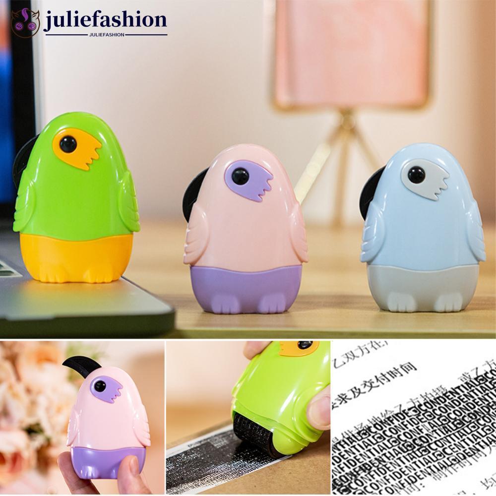 JULIEFASHION Bonito Portátil Proteção Contra Roubo De Identidade Rolo Confidencial Selo Marca Endereço Anti-De Segurança