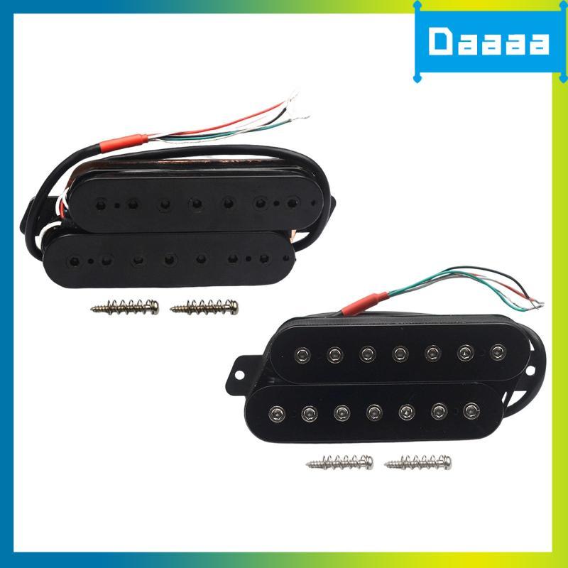 [Zzxitwyq] Captador Humbucker De 7 Cordas , Com Parafusos E Saída De Fio De 4 Núcleos De Mola , Baixo Ruído , Bobina Dup