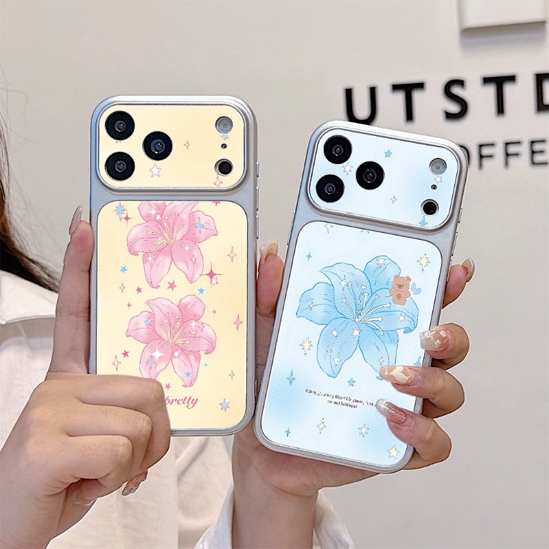 Capa De Flor De Lírio Gradiente Sonhador Para Samsung Galaxy A57 A56 M56 F56 A55 A54 A53 A52S A51 A50S M40S A30S A73 A72
