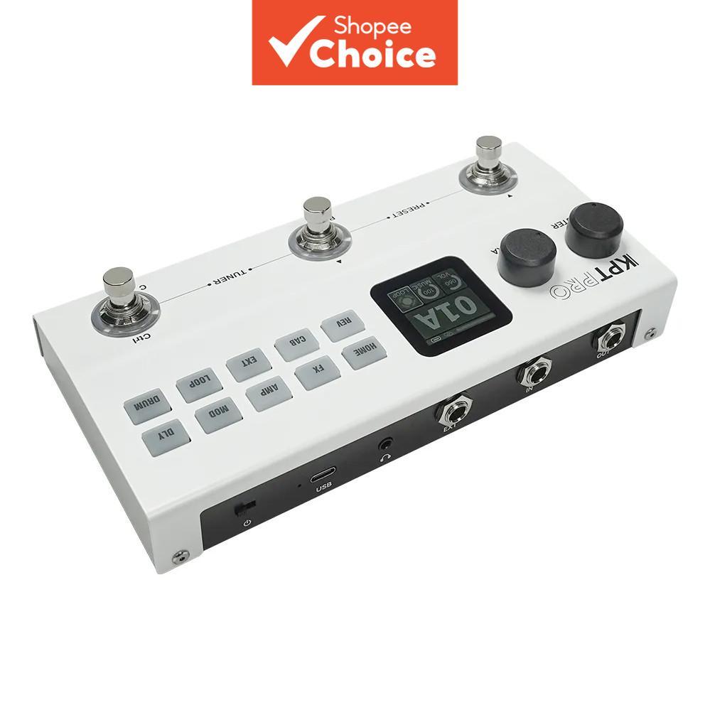 Pedal multiefeitos de guitarra Yuimer KPT PRO - DSP de núcleo duplo com bateria de 2000mAh, 60 IRs e modos de ritmo