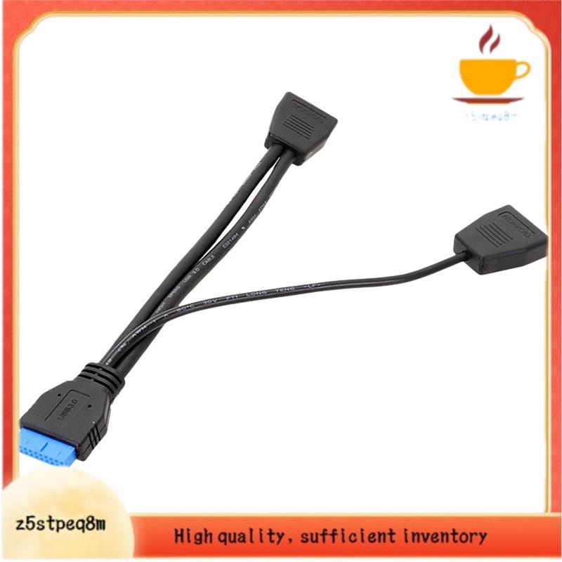 Placa-Mãe Do Computador USB3.0 19PIN Cabo De Expansão USB 3.0 19 Pinos 1 A 2 Divisor De Extensão