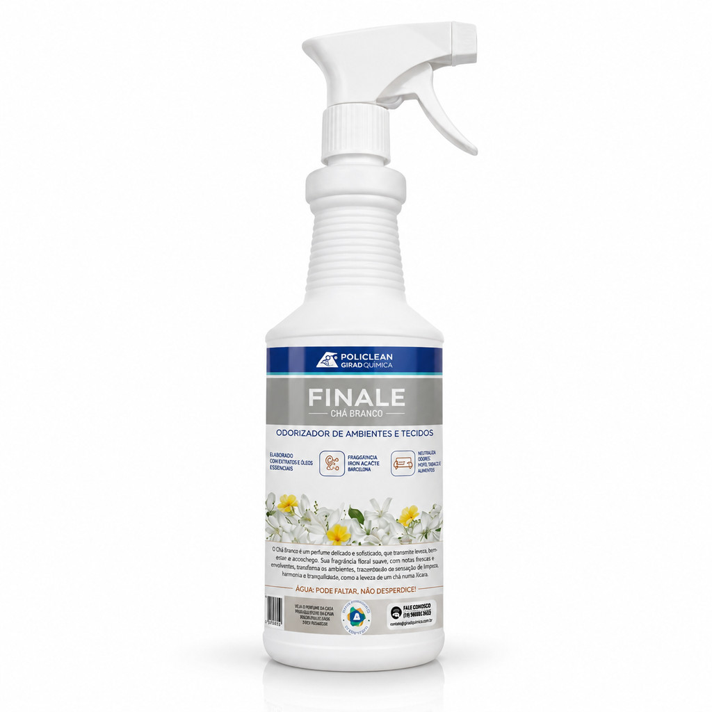 Finale Chá Branco P/ Roupas homespray Tecidos Estofados Ambientes 1l