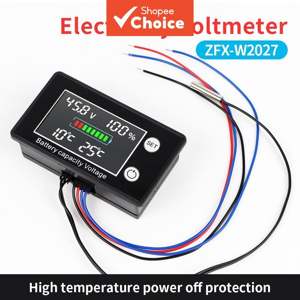 Indicador de Capacidade da Bateria DC10-100V, Testador de Tensão de Bateria de Chumbo-ácido, Lítio, LiFePO4 com Sensor