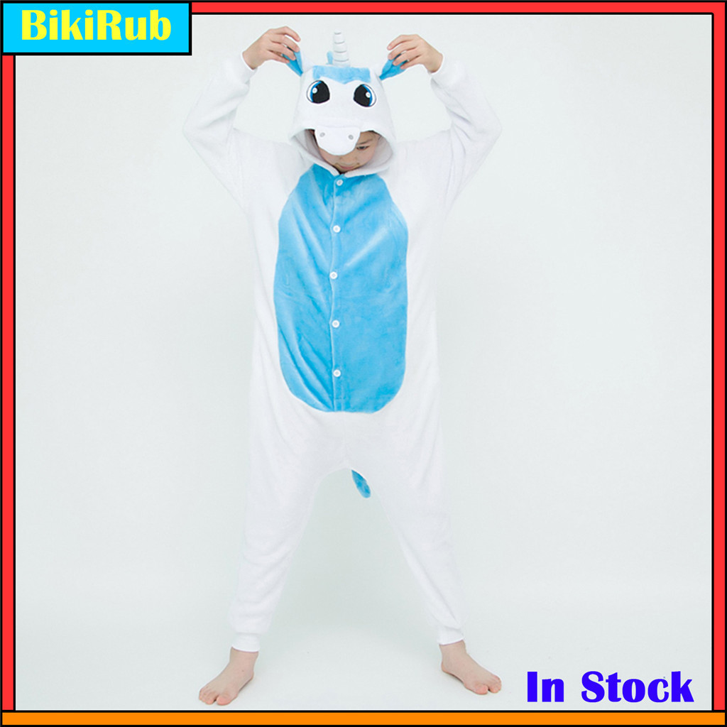 Pijama Macacão Infantil Com Tema De Unicórnio Kigurumi De Natal – Loungewear Aconchegante Capuz , Confortável Para Dormi