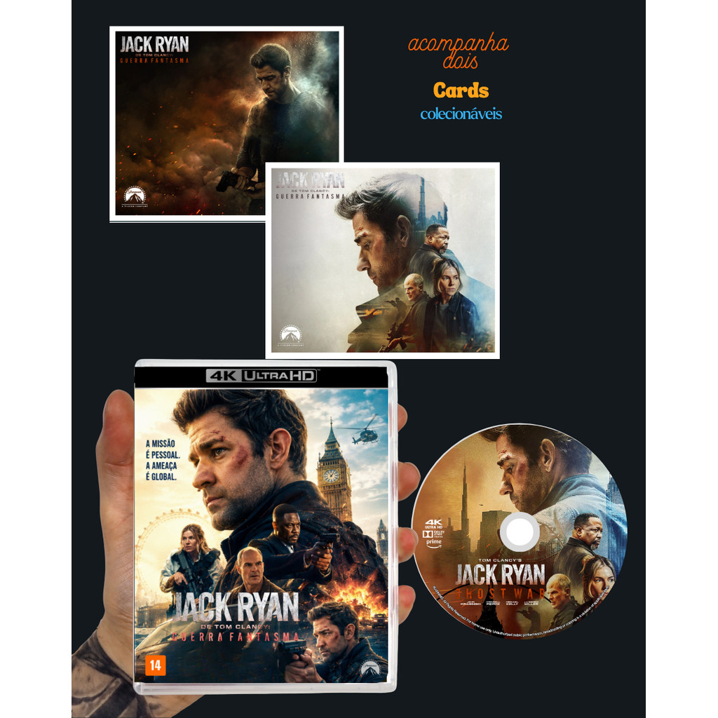 4K Blu-ray Tom Clancy's Jack Ryan Guerra Fantasma 2026 Dublado e Legendado (2026) Dublado e Legendado