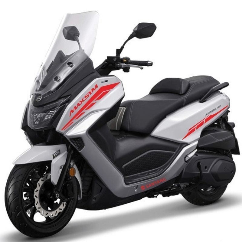 Sym MAXSYM400 Acessórios Adequados Para Sanyang Cruise MAXSYM400 Adesivos De Carro Modificados Full Car Latte Decalques