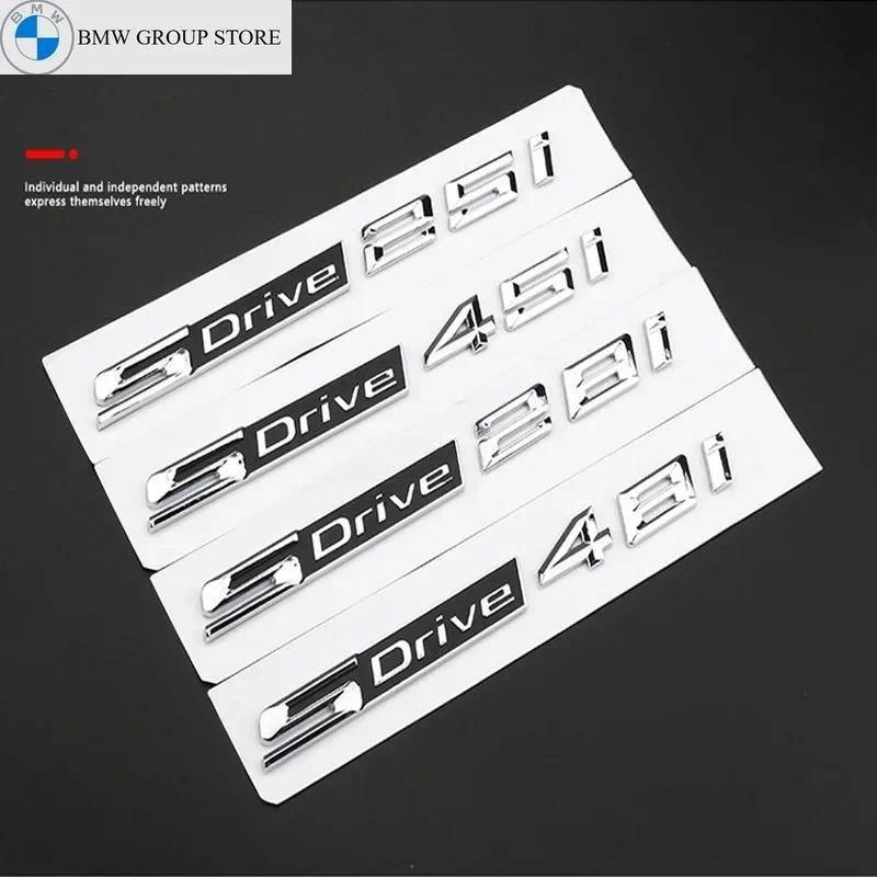 BMW GROUP Car 3D ABS SDrive 20i 25i 28i 30i 35i 40i 48i 50i Tronco Emblema Decalques Adesivos Para X1 X3 X5 X7 X8 Z4 E48