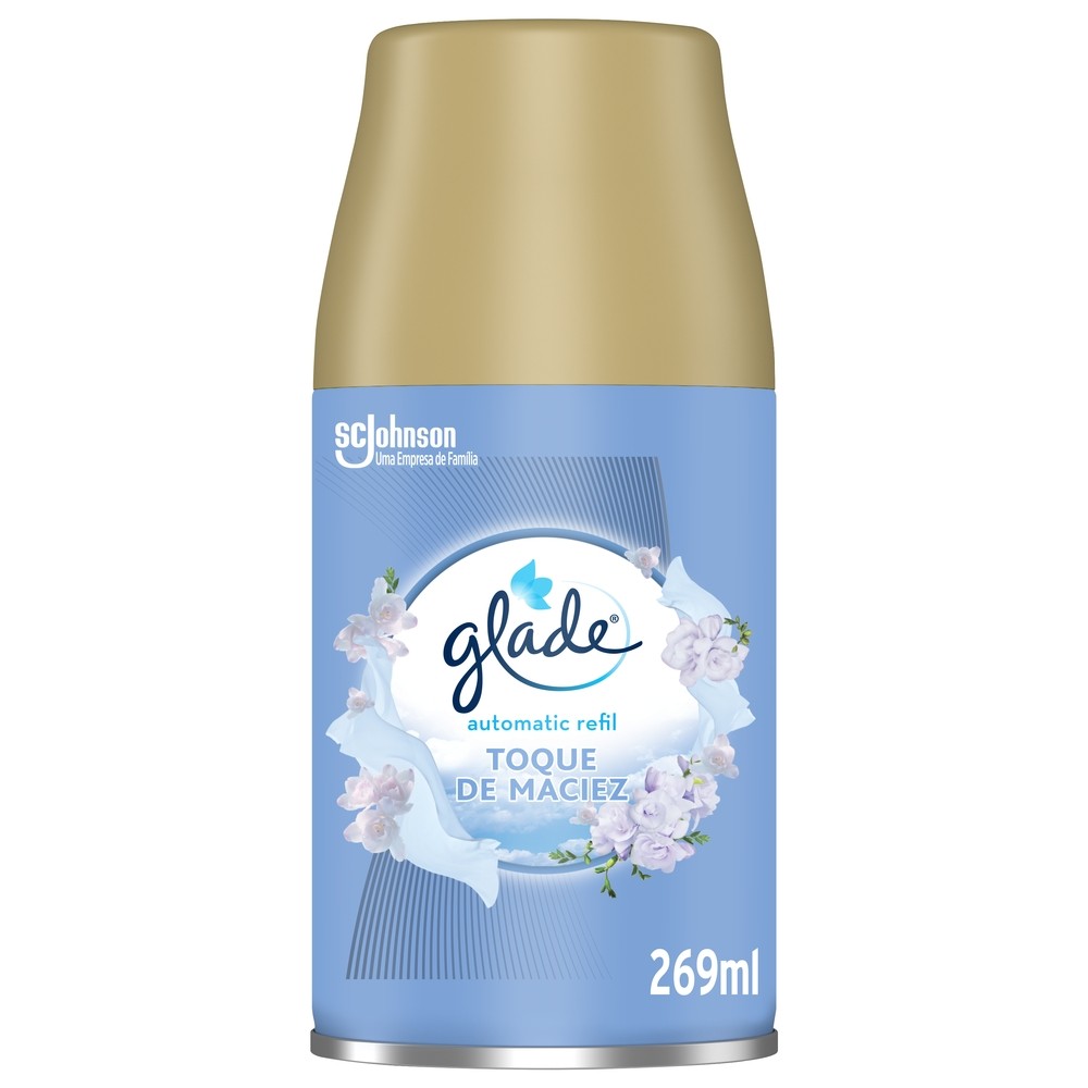 Desodorizador Glade Automatic Spray Refil Frescor de Toque de Maciez 260ml Oferta Especial