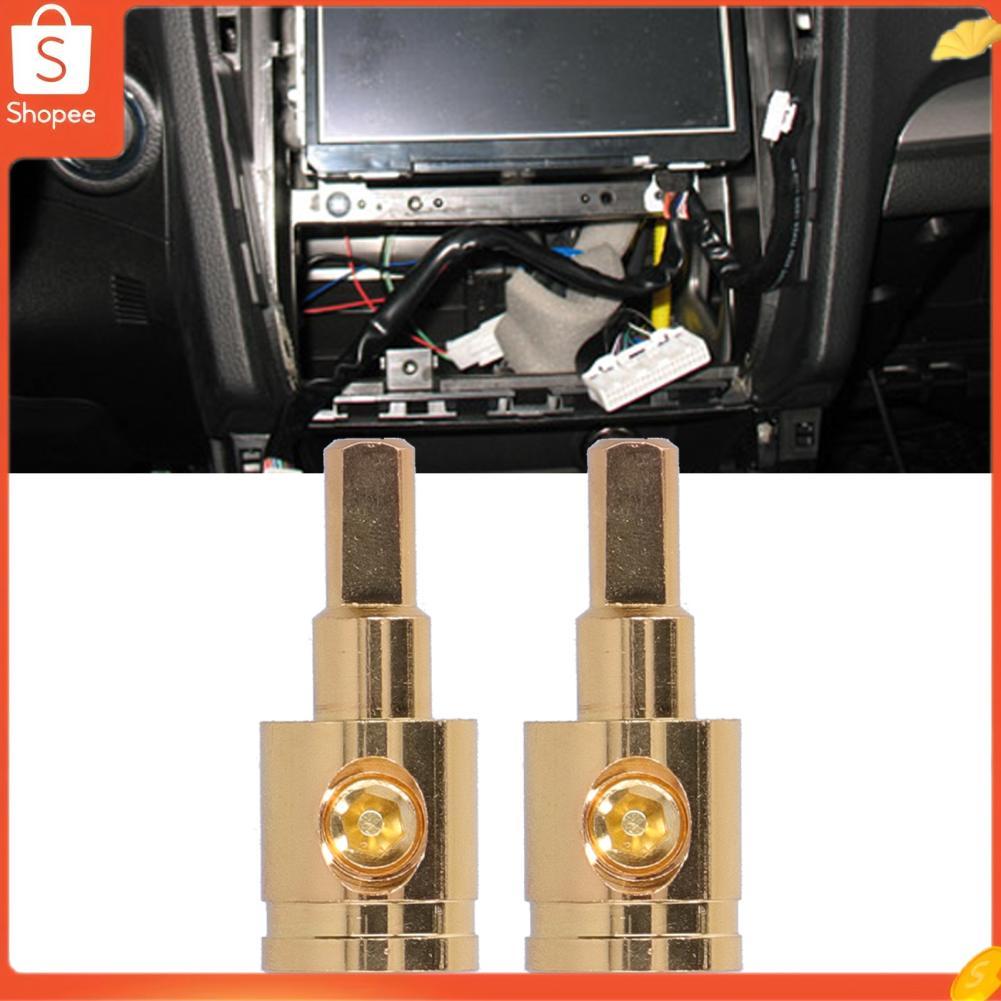Hap Conector terminal redutor de fio Hap 0GA Cobre puro banhado a ouro para modificação de amplificador de áudio de