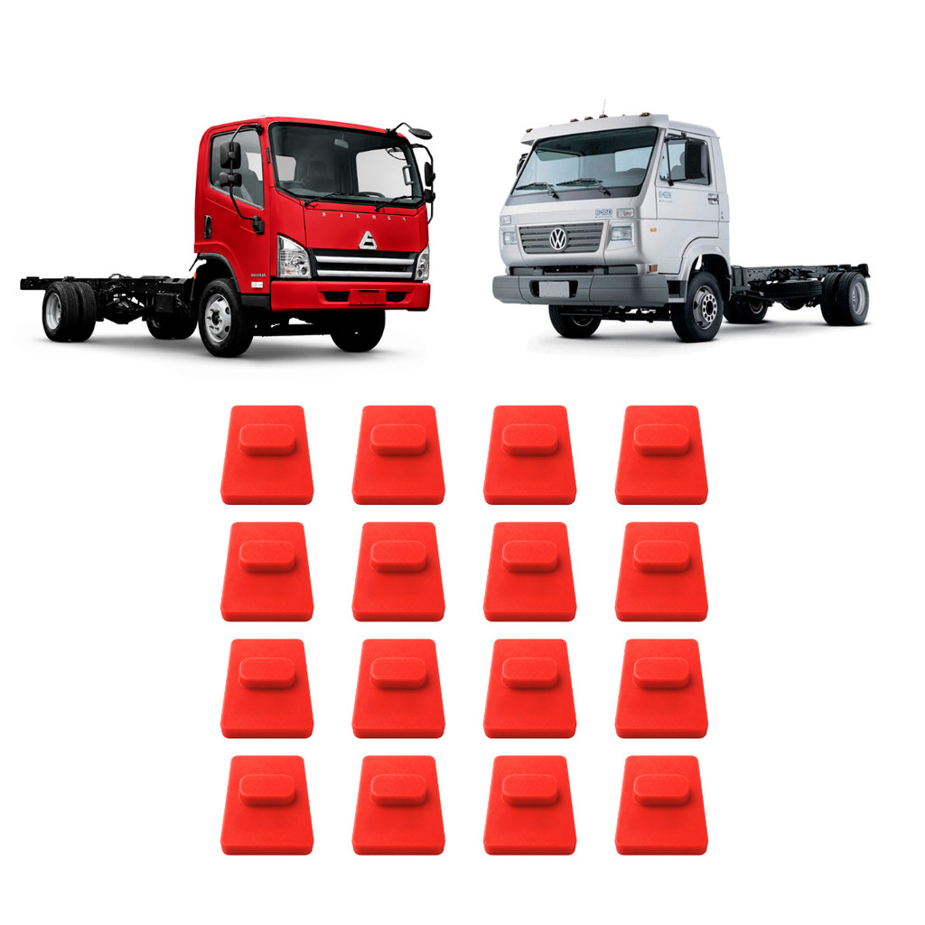 Kit Bucha PU Anti-ruido Mola Diant/Tras. Vw 8.150, Volare