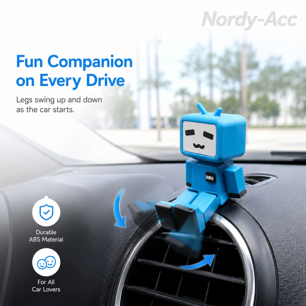 Pernas Balançando Robô Carro Ornamento Painel Auto Decoração Interior Espelho Retrovisor Pingente Figura De Mesa Brinque