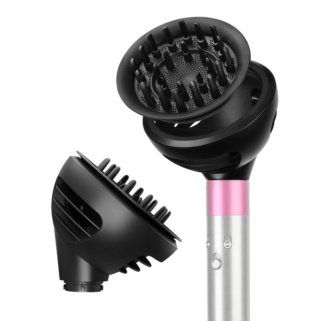 Wave+Curl Diffuser Attachment for Dyson Airwrap, Upgraded Diffuser Nozzle 974149-01 for Dyson Airwrap HS01 HS05 HS08 or