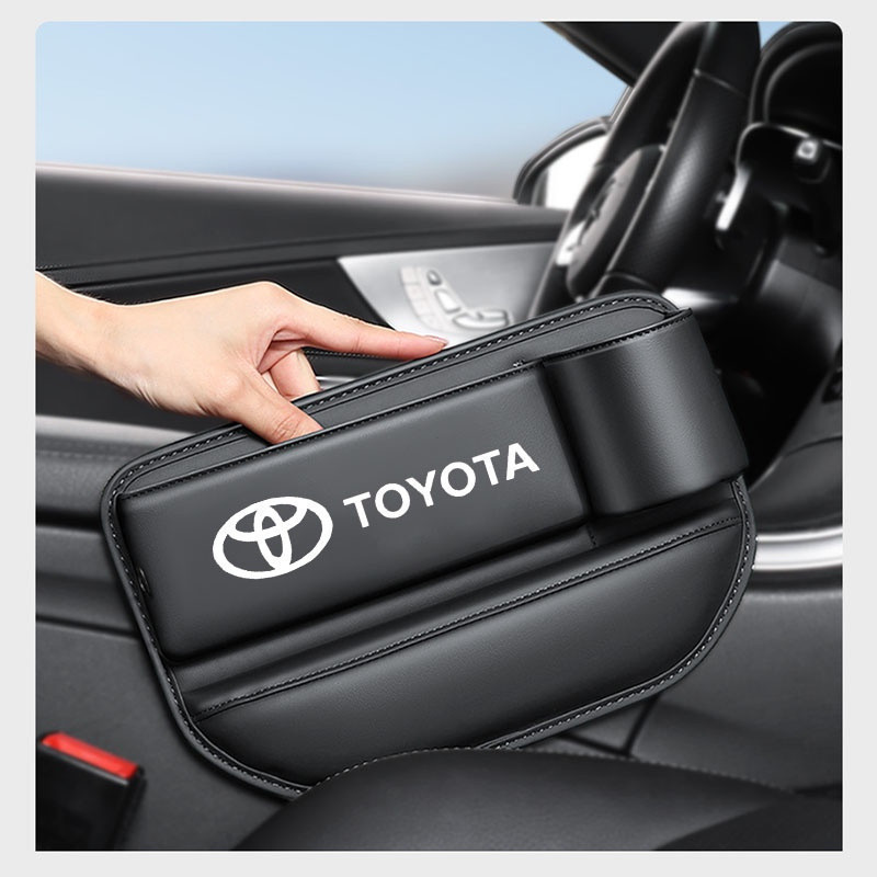 Caixa de Armazenamento para Espaço entre Assentos de Carro com Porta-Copos para Toyota Vios ncp93 Hilux Yaris Rush Corol