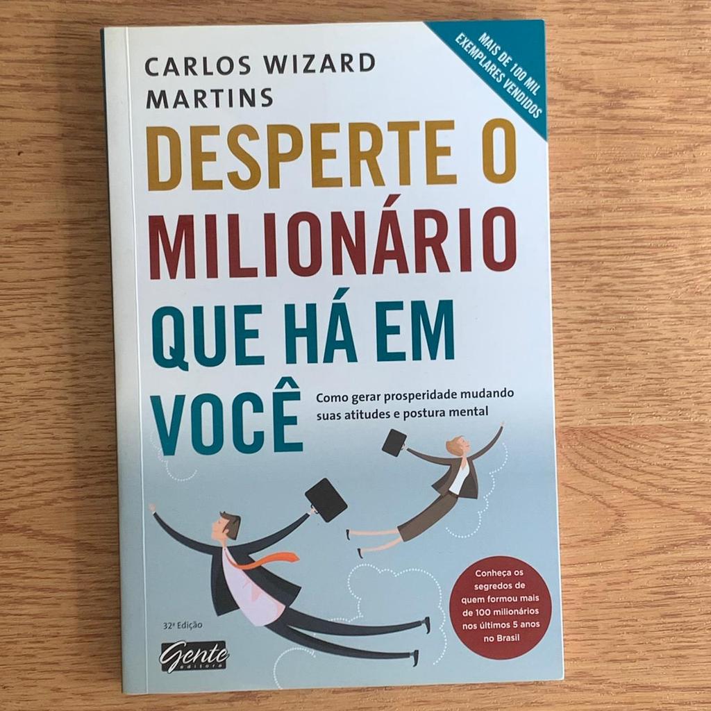 Livro Desperte o Milionário Que Há em Você - Carlos Wizard