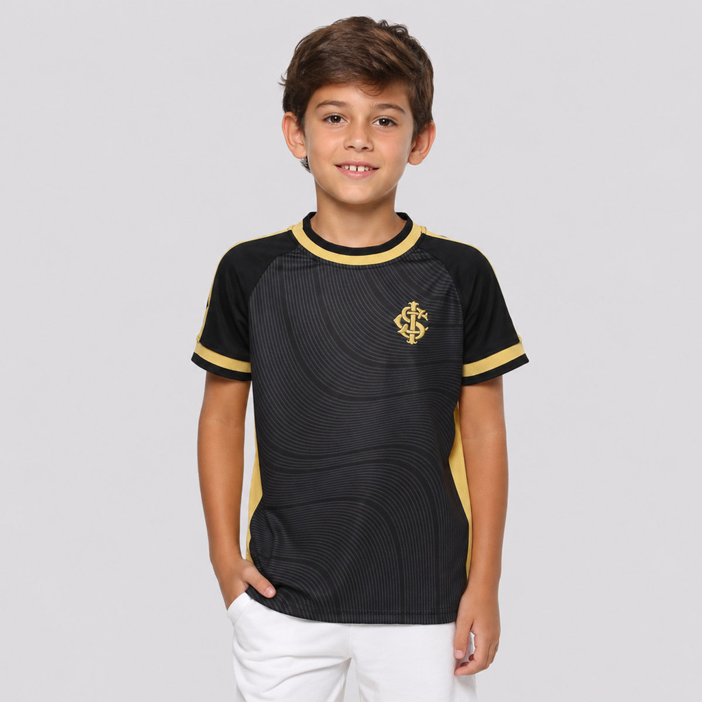 Camisa Internacional Goldy Infantil Preta