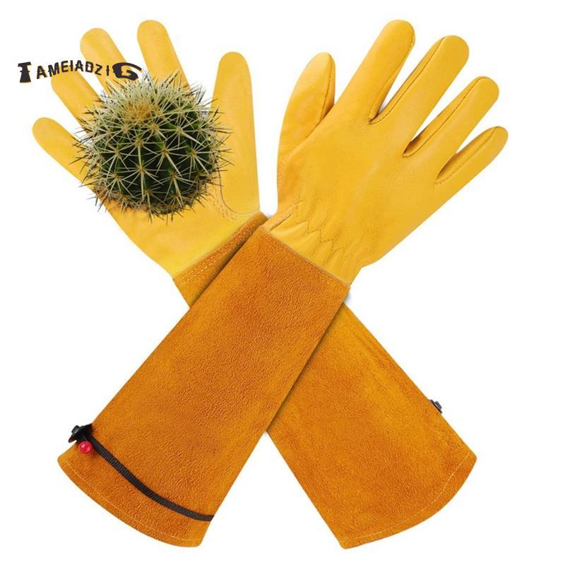 [Entrega Rápida T] Luvas De Jardinagem Com Design Longo À Prova De Espinhos , Poda De Rosas , Manopla Resistente Para Ho