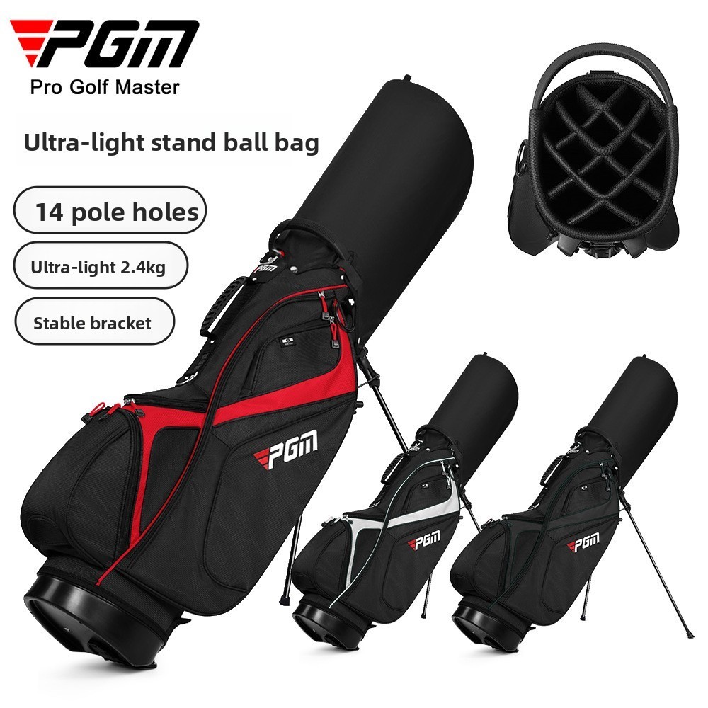 Saco De Suporte De Golfe PGM Golf QB146 | Divisor Unissex De Nylon Preto De 14 Vias