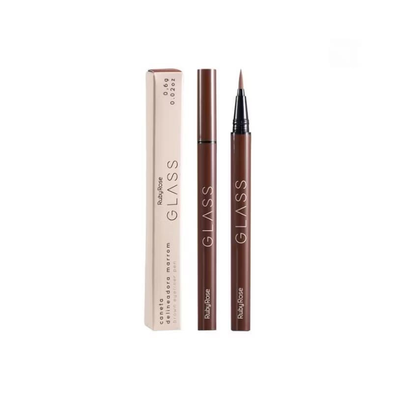 Caneta Delineadora Ruby Rose Glass Marrom Light Brown BE01 - HB527-1