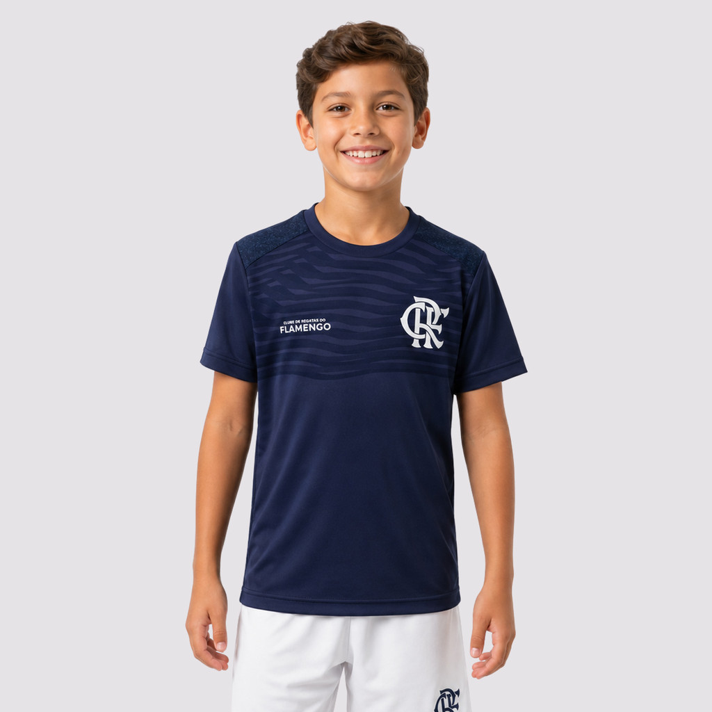 Camisa Flamengo Som Infantil Marinho