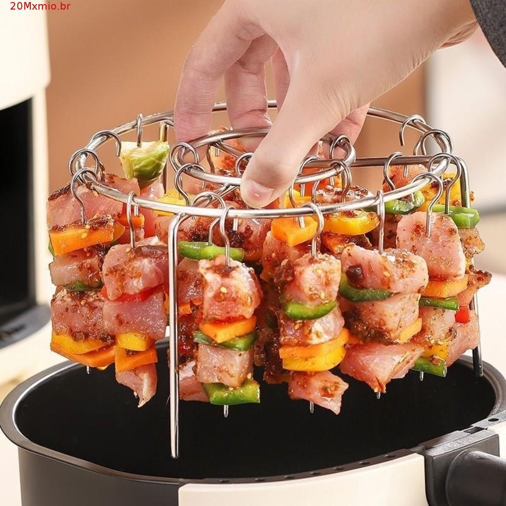 Espetos De Grelha Giratórios MXMIOB , Suporte De Espeto De Fritadeira De Ar À Prova De Ferrugem Resistente Ao Calor , Ra