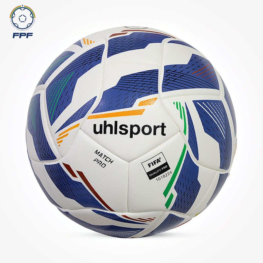 Bola de Futebol Campo Uhlsport Match Pro Pernambucano - Branco e Azul