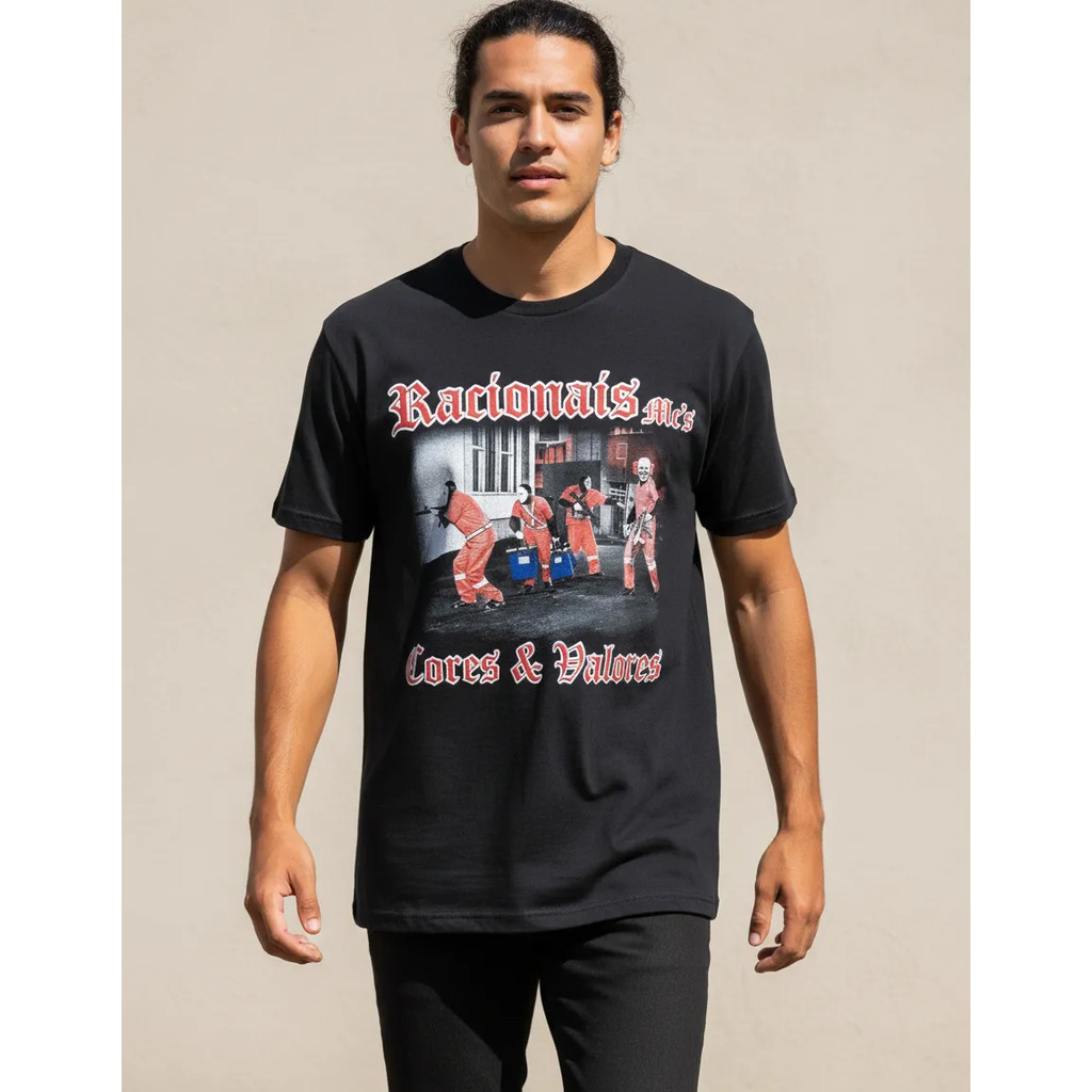 Camiseta Blusa Adulta unissex Rap Hip Hop Racionais MC's Cores e Valores HCD441