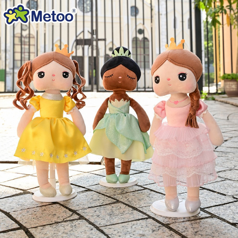 Brinquedo de pelúcia Metoo, boneca infantil, modelo original novo, conto de fadas, Princesa Jasmine, versão fofa BVZR